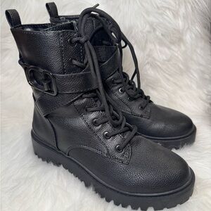 Guess Black Combat & Moto Boots